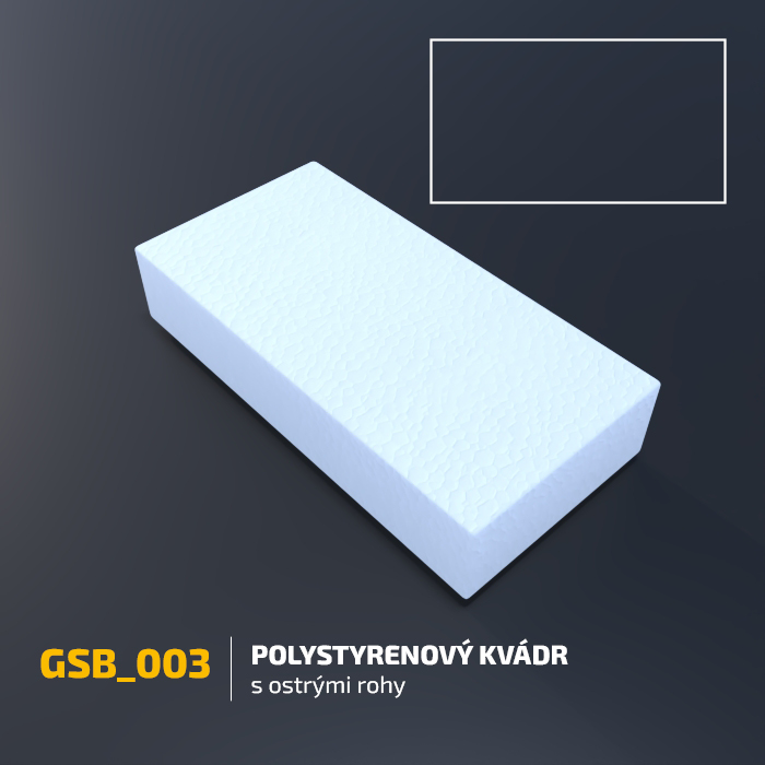 Polystyrenový kvádr
