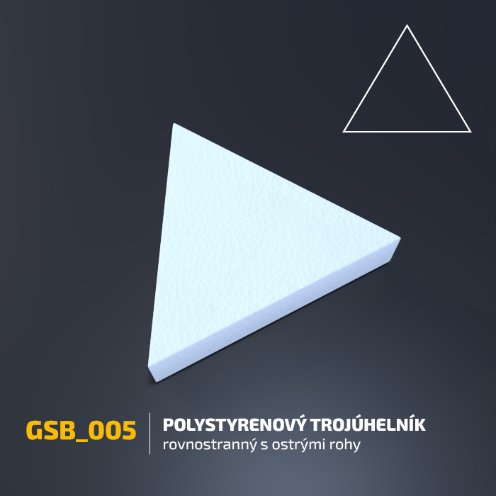 Polystyrenový trojúhelník