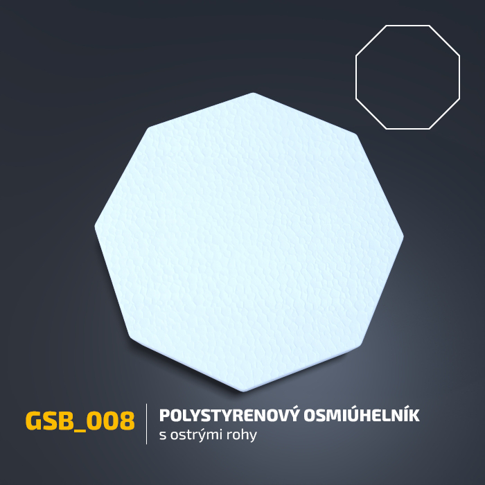 Polystyrenový osmiúhelník