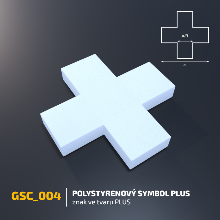 Polystyrenový symbol PLUS