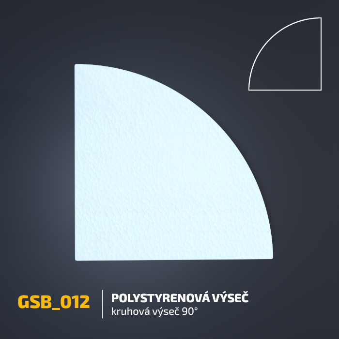 Polystyrenová  výseč