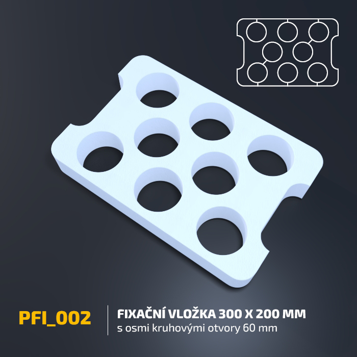 Fixační vložka 300 x 200 mm