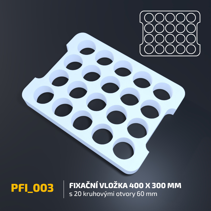 Fixační vložka 400 x 300 mm