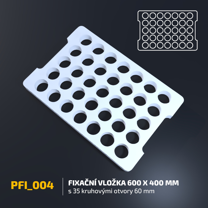Fixační vložka 600 x 400 mm