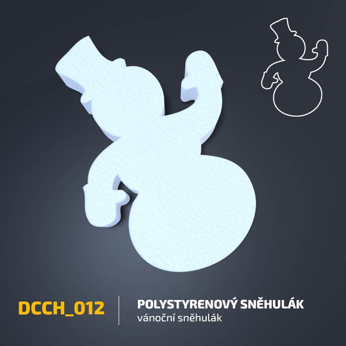 Polystyrenový sněhulák