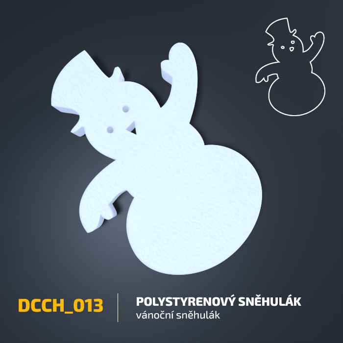 Polystyrenový sněhulák