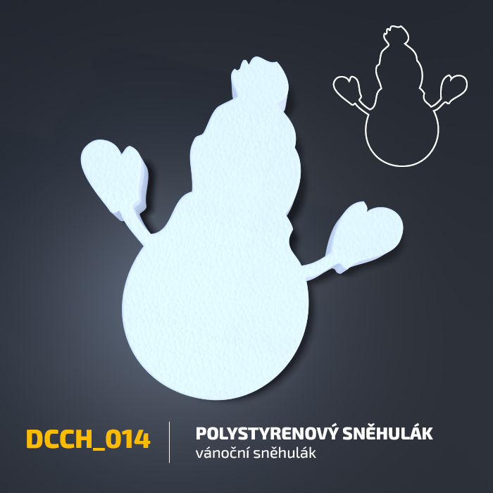 Polystyrenový sněhulák