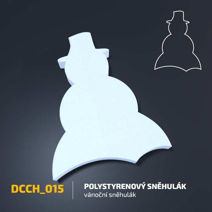 Polystyrenový sněhulák