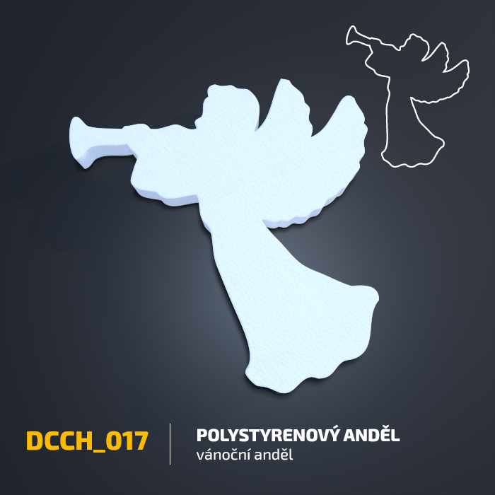 Polystyrenový anděl