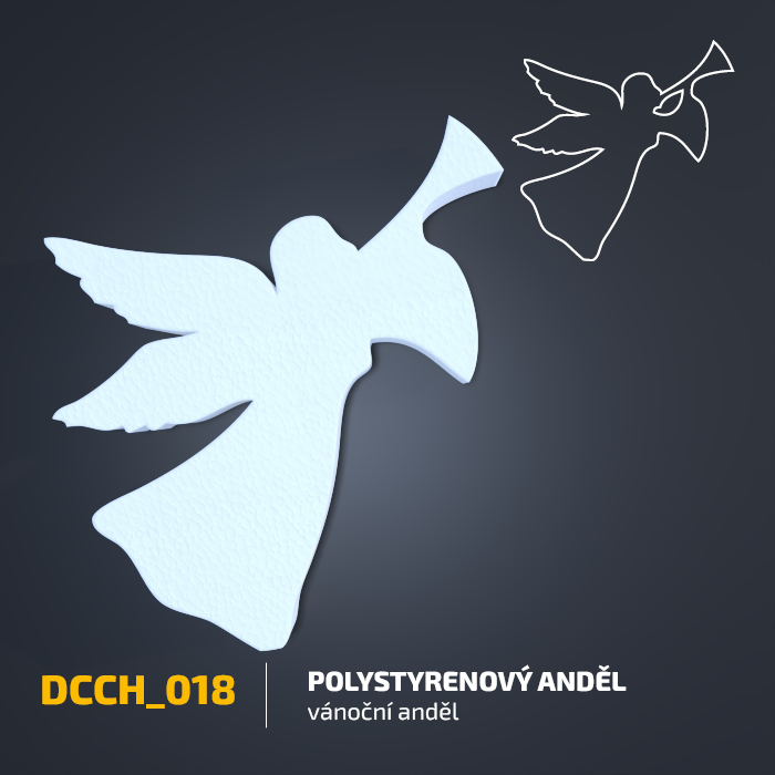 Polystyrenový anděl