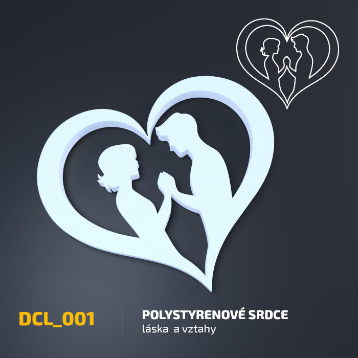 Polystyrenové srdce