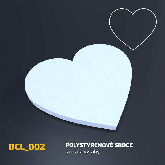 Polystyrenové srdce