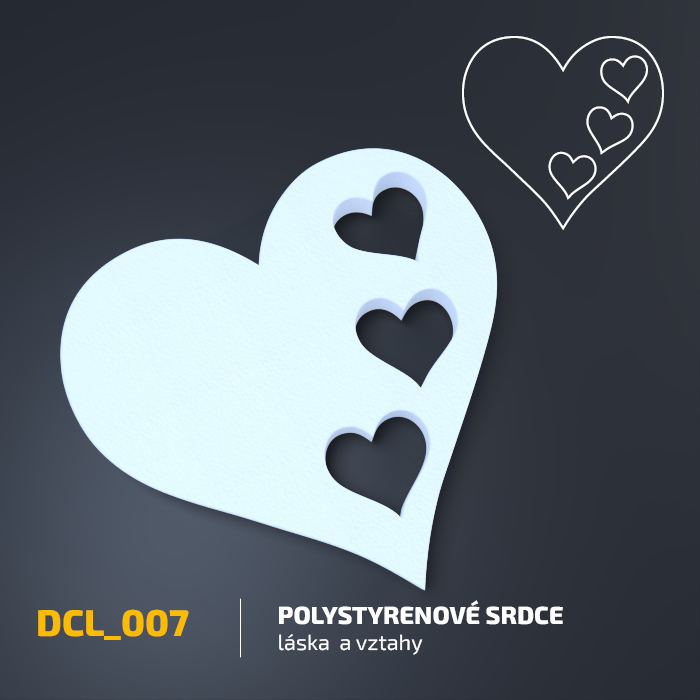 Polystyrenové srdce